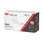 Product foto van Handschoenen nitril wit M set van 100 WORK-INN/PS