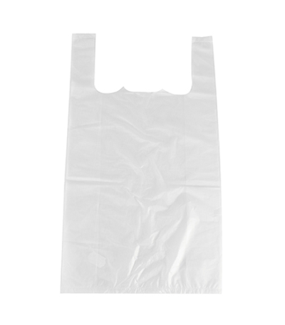 Product foto van Hemddraagtassen plastic wit set van 500 48x27x12cm