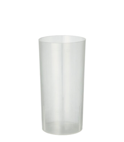 Product foto van Herbruikbare glazen PP transparant set van 10 200ml