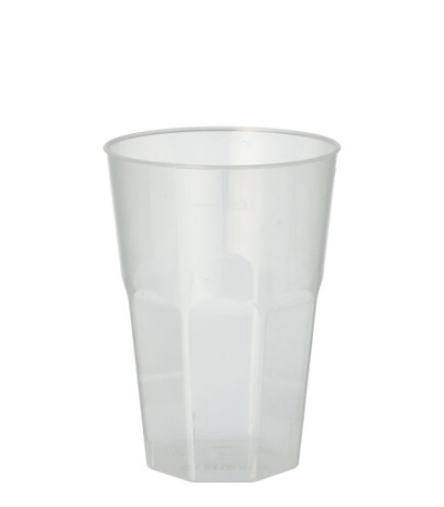 Product foto van Herbruikbare glazen PP transparant set van 30 300ml