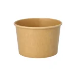 Product foto van IJsbekers papier rond 500ml bruin set van 50