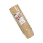 Product foto van IJsbekers papier rond 500ml bruin set van 50