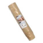 Product foto van IJsbekers papier rond bruin set van 50 150ml