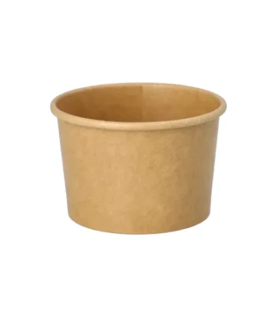 Product foto van IJsbekers papier rond bruin set van 50 150ml