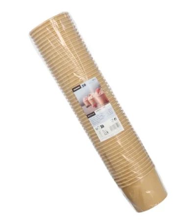 Product foto van IJsbekers papier rond bruin set van 50 250ml