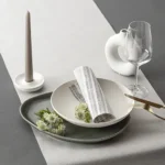 Product foto van Kandelaarkaarsen grijs set van 50 22mm 25cm