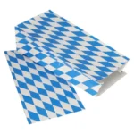 Product foto van Kipzakken papier Bayrisch Blauw 1/1 set van 100 28x13x8cm