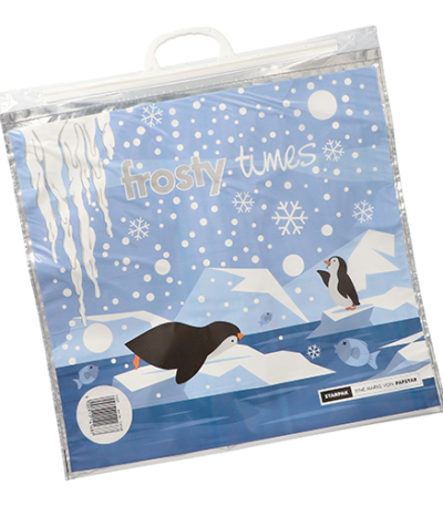 Product foto van Koeltassen LDPE 18 liter 52x52cm set van 1 Frosty Times