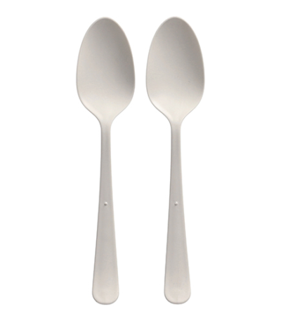 Product foto van Lepels herbruikbaar wit set van 100 19cm Circulware Gaia