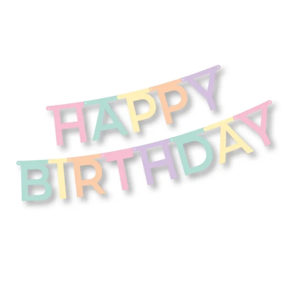 Product foto van Letterguirlande pastel 1