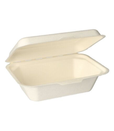 Product foto van Menuboxen suikerriet wit set van 25 1-vaks 6x18x12