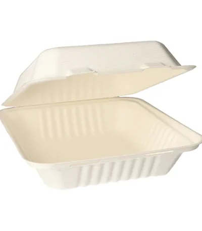 Product foto van Menuboxen suikerriet wit set van 50 1-vaks 7