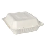 Product foto van Menuboxen suikerriet wit set van 50 3-vaks 7