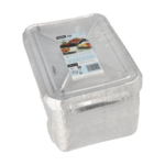 Product foto van Menuschalen aluminium 1-vaks set van 50 930ml