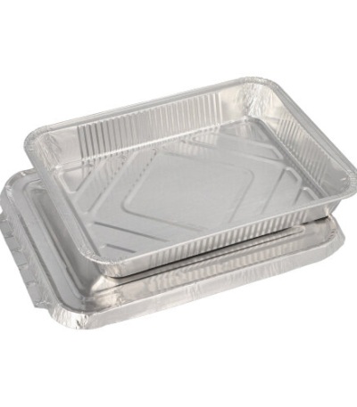 Product foto van Menuschalen aluminium 1-vaks set van 50 930ml