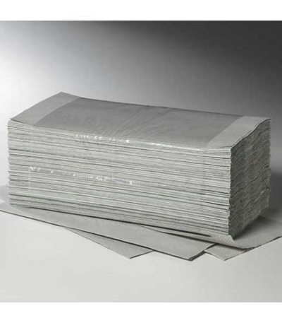 Product foto van Papieren handdoekjes naturel 23x25cm set van 5000 Plus L zigzag 1-laags