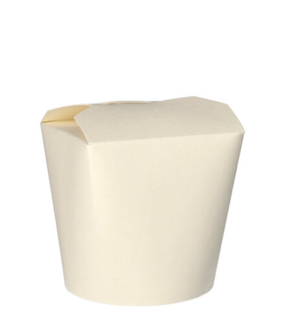 Product foto van Pasta-boxen kartonnen rond wit set van 50 750ml 10x10x8