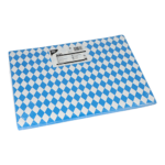 Product foto van Placemats papier Beiers blauw set van 100 30x40 cm