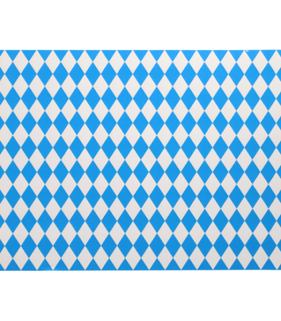 Product foto van Placemats papier Beiers blauw set van 100 30x40 cm