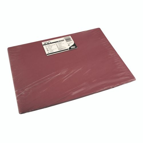 Product foto van Placemats papier bordeaux set van 100 30x40cm