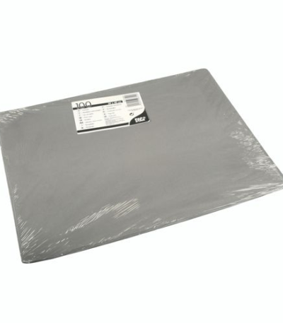 Product foto van Placemats papier grijs set van 100 30x40cm