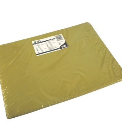 Product foto van Placemats papier olijfgroen 30x40 cm set van 100