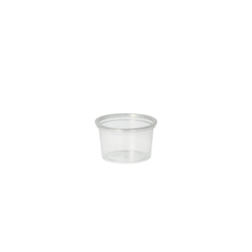 Product foto van Portiebekers PP rond 30ml transparant set van 50