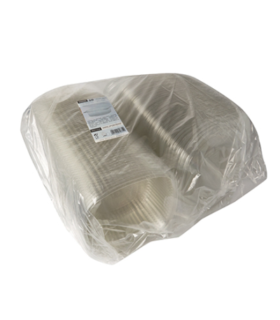 Product foto van Saladeschalen R-PET transparant 1500ml set van 50 met deksels