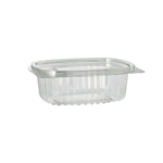 Product foto van Saladeschalen R-PET transparant 250ml set van 50 met deksels