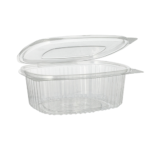 Product foto van Saladeschalen R-PET transparant set van 50 ovaal 750ml 6