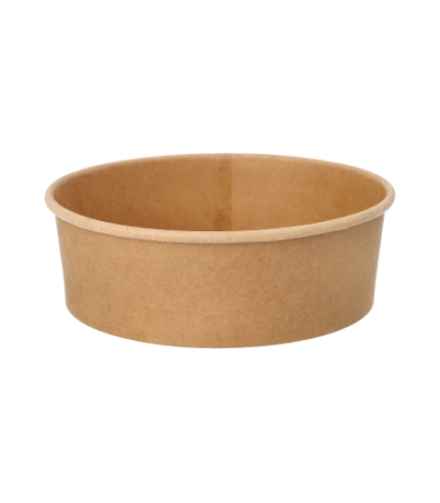 Product foto van Saladeschalen karton bruin set van 50 500ml