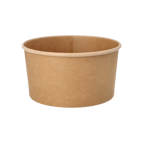 Product foto van Saladeschalen karton rond bruin set van 50 1000ml