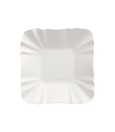 Product foto van Schalen karton wit hoekig set van 250 9cm x 9cm x 3cm Pure