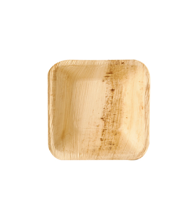 Product foto van Schalen palmblad wit set van 25 40ml 8x8x2cm Pure