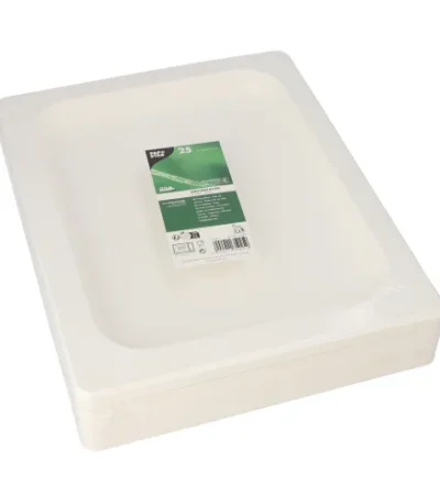 Product foto van Serveerschalen suikerriet wit set van 25 GN 1/2