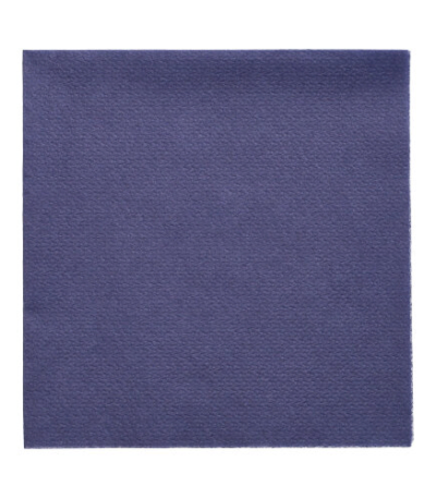 Product foto van Servetten 1-laags 1/4 vouw donkerblauw 33x33 cm set van 100