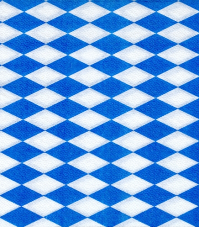 Product foto van Servetten 1‑laag Beiers blauw 33 cm x 33 cm set van 100