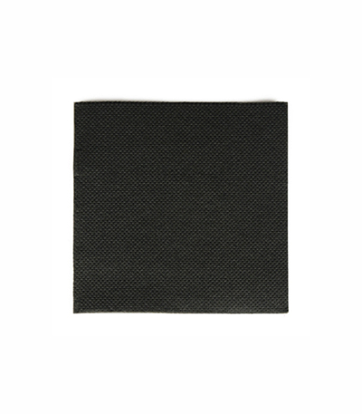 Product foto van Servetten 2-laags PUNTO 1/4 vouw zwart 20x20 cm set van 125