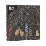 Product foto van Servetten 3-laags 1/4 vouw 33 cm x 33 cm Celebrations set van 20