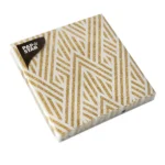 Product foto van Servetten 3-laags goud set van 20 33x33cm New Year