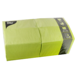 Product foto van Servetten 3-laags lime set van 250 33x33 cm