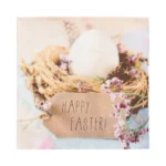 Product foto van Servetten 3-laags wit Easter Nest 20 stuks 33x33cm