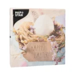 Product foto van Servetten 3-laags wit Easter Nest 20 stuks 33x33cm