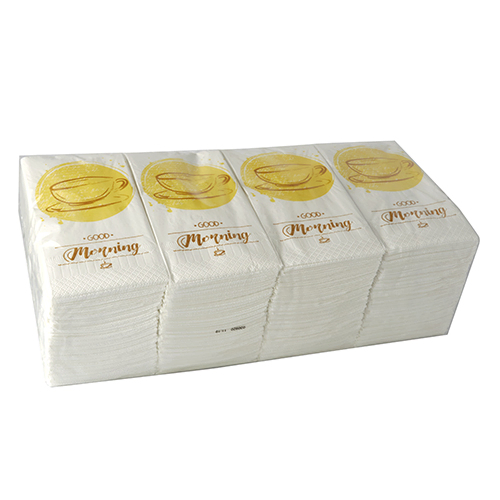 Servetten 3-laags wit set van 250 33x33cm Good Morning Product foto van Servetten 3-laags wit set van 250 33x33cm Good Morning