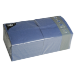 Product foto van Servetten 3‑laags 33 cm x 33 cm donkerblauw set van 250