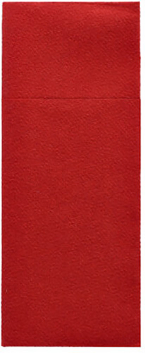 Product foto van Servetten airlaid bordeaux set van 100 met bestekzakjes 40x33cm