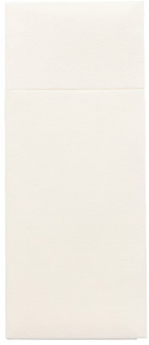 Product foto van Servetten airlaid wit met bestekzakjes 100 stuks 40x33cm