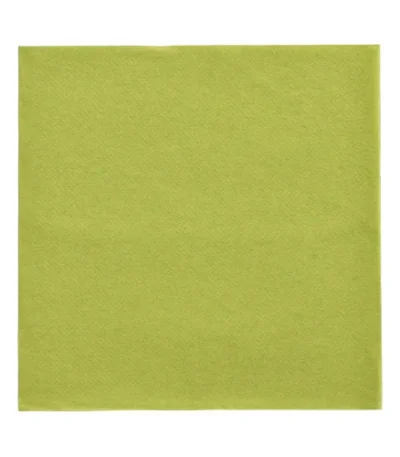 Product foto van Servetten olijfgroen 1/4 vouw 32 cm x 32 cm set van 50 DAILY Collection