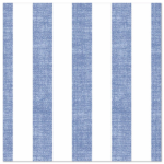 Product foto van Servetten papier 1/4 vouw blauw set van 50 40x40cm Lines Royal Collection