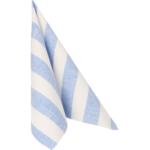 Product foto van Servetten papier 1/4 vouw blauw set van 50 40x40cm Lines Royal Collection